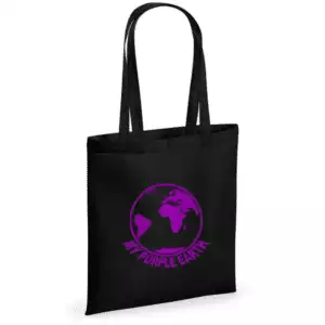 my purple earth logo – tote bag